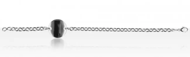 Tendance Bracelet Argent IDENTITE CH OVAL PM/PLAQUE RONDE