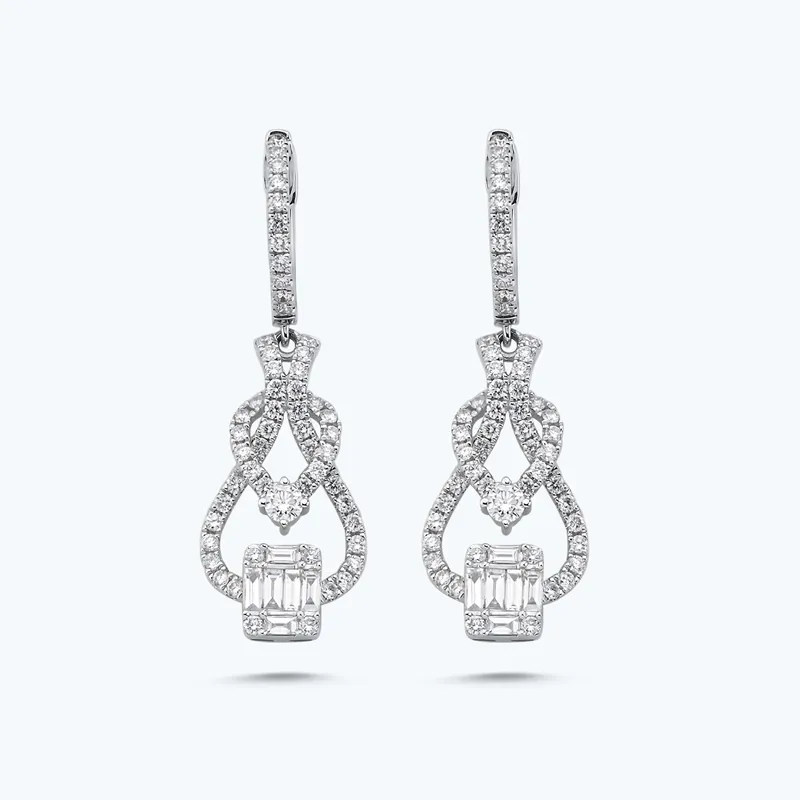 Boucles d'Oreilles Diamant Commande En Gros