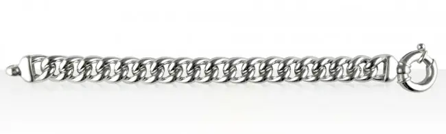 Livraison Mondiale Gourmette Argent RONDE 4 13mm | BIJOUX ARGENT HAUT DE GAMME | MADILAR