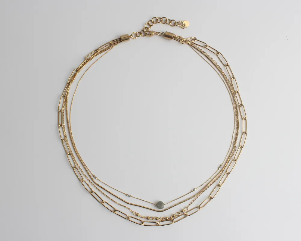 Vente Directe Eloise - Collier - Pierre naturelle - Acier inoxydable