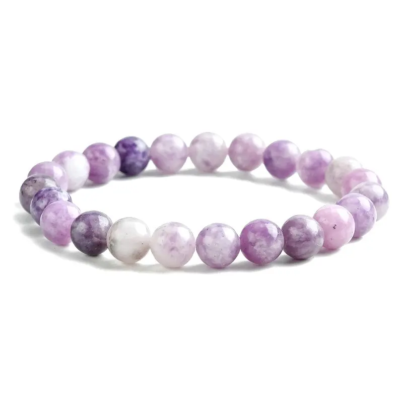 Produit De Marque Bracelet pour homme ou femme pierres naturelles lépidolite 8 mm