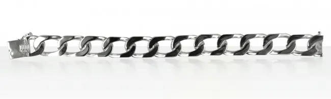 Commander Vite Bracelet gourmette Argent massif OB CHEVAL GM | BIJOUX HAUT DE GAMME | MADILAR