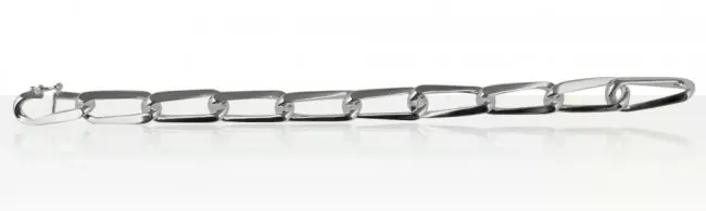 Achetez Aujourd’hui Bracelet gourmette Argent massif PENCHEE MM | BIJOUX HAUT DE GAMME | MADILAR