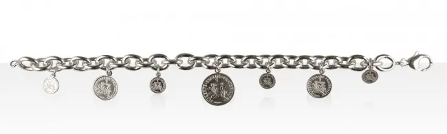 Bracelet Argent DUCA CH FR/7 PIECES ALT | BIJOUX FANTAISIE HAUT DE GAMME | MADILAR Prix Cassé