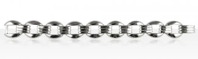 Bracelet Argent MAILLE OVE MASS/INTER STRIE | BIJOUX ARGENT LUXE | MADILAR Retour Gratuit