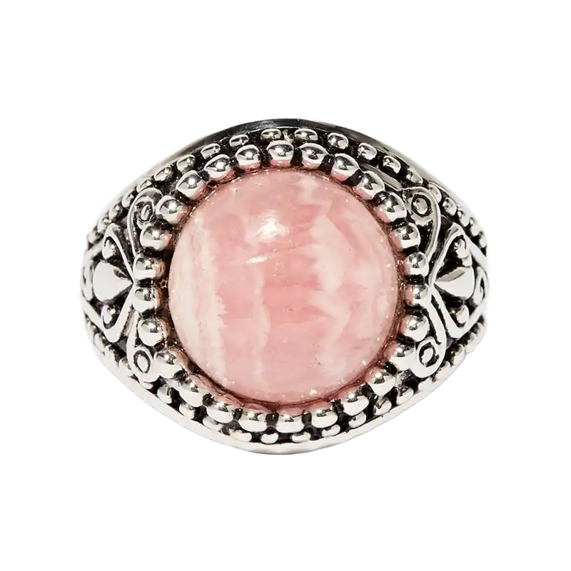 Vente Directe Bague Platanera Rhodochrosite 5,8ct et Argent Massif 925/1000