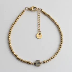 Jill - Bracelet - Pierre naturelle - Acier inoxydable Prix Cassé