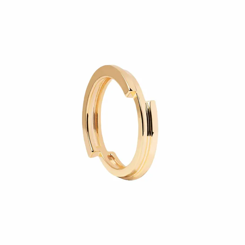 Prix Promo PDPAOLA Bague en argent plaqué or - Genesis- AN01-898