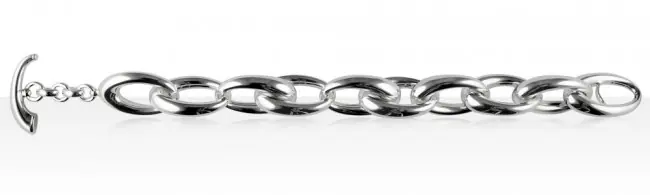 Remise Bracelet Argent OVALE HL FERMOIR BARETTE | BIJOUX ARGENT HAUT DE GAMME | MADILAR