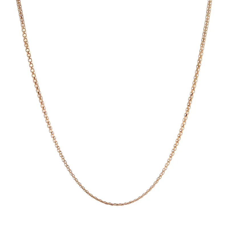 Tendance Chaine maille plate or jaune