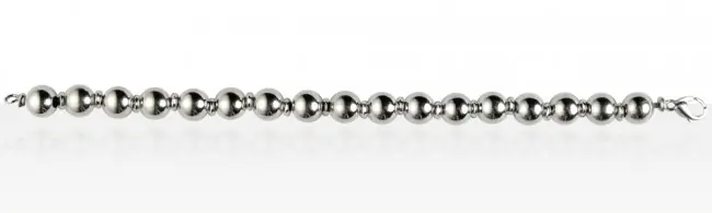 Vente Directe Bracelet Argent BOULES 8mm/CONES 45 | BIJOUX ARGENT FANTAISIE | MADILAR