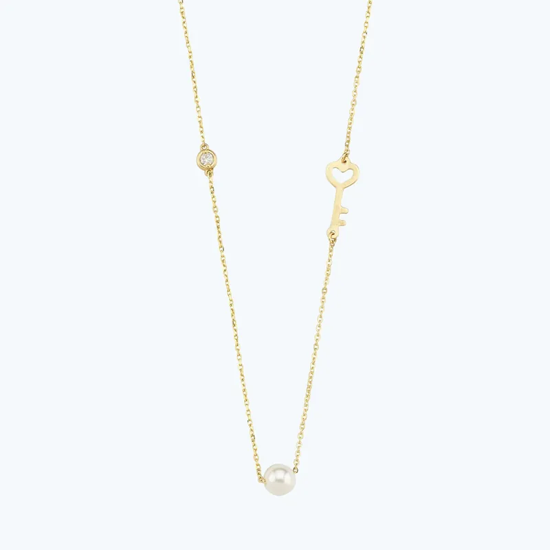 Collier Diamant Perle Certifié