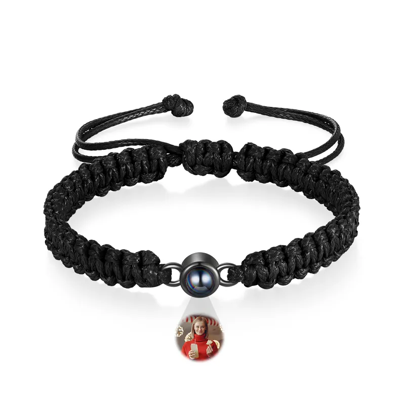 Soldes Bracelet Personnalisé d'œil de Tigre Bracelet Photo Projection Bracelet Projection|Jessemade