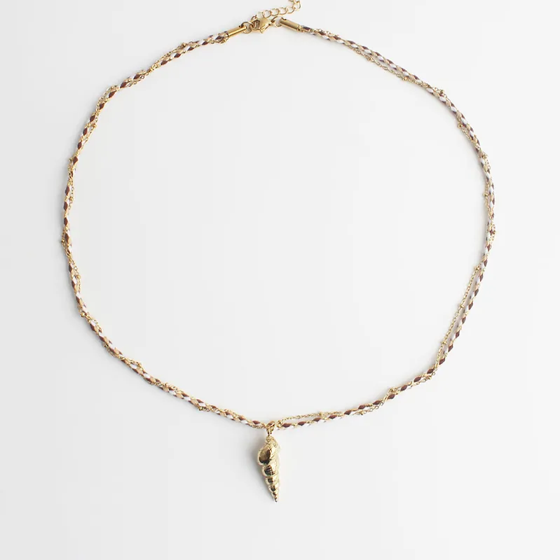 Twisted Shell - Collier - Acier inoxydable Promotion Saisonnière