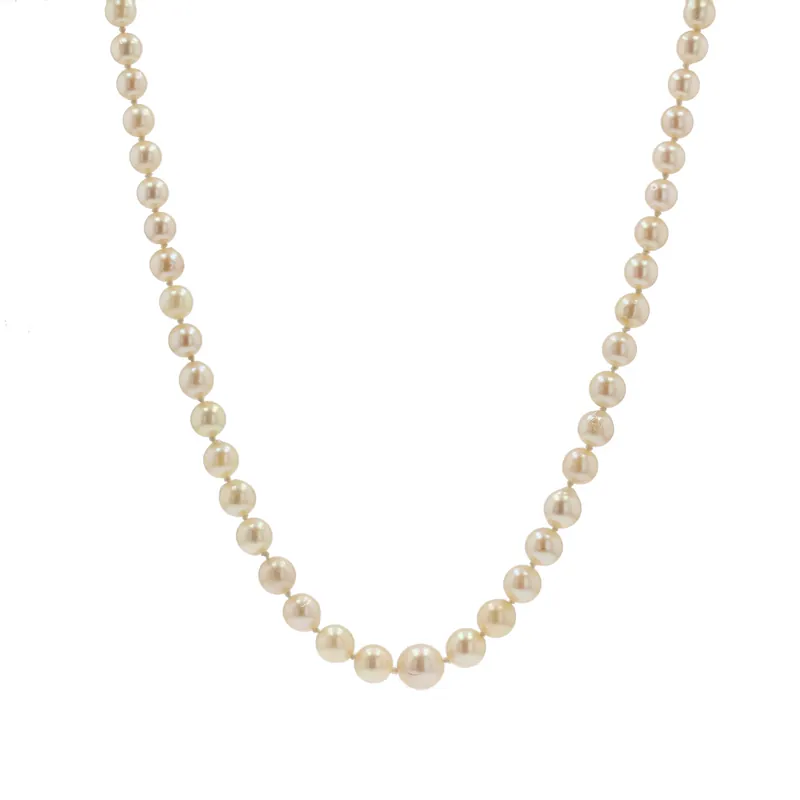 Collier en chute de perles à l'orient crème nacré Retour Gratuit