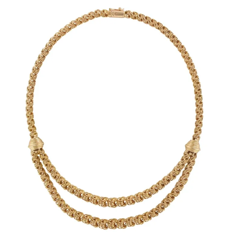 Acheter Direct Collier ancien or draperie d'anneaux d'or