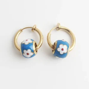 Offre Spéciale Petite fleur - Boucles d'oreilles - Clips - Acier inoxydable