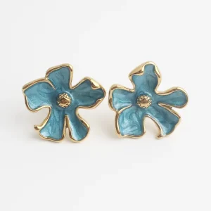 Fleur d'amour - Clous d'oreilles - Boucles d'oreilles - Acier inoxydable Certifié