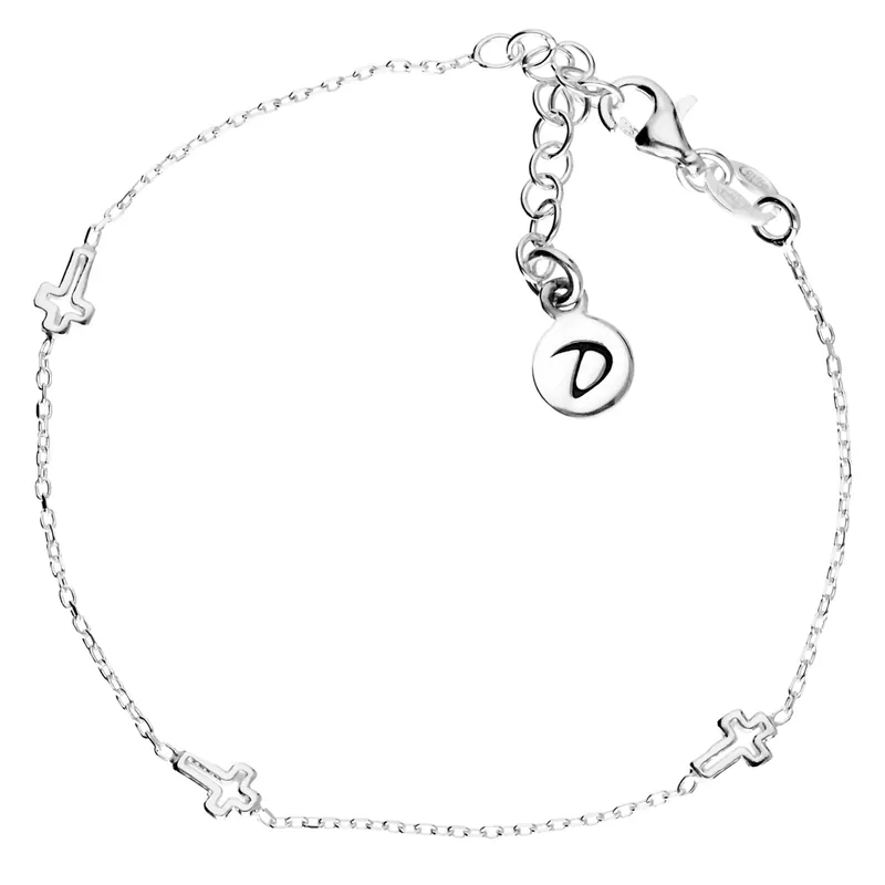 Marque BRACELET CHAINE FINE TROIS PETITES CROIX