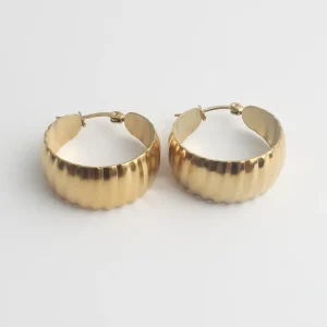 Fira - Boucles d'oreilles - Acier inoxydable Retour Gratuit