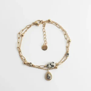 Commander Maintenant Kela - Bracelet - Pierre naturelle -Acier inoxydable