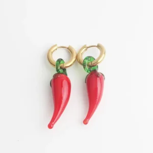Fait Main Chili - Boucles d'oreilles - Acier inoxydable