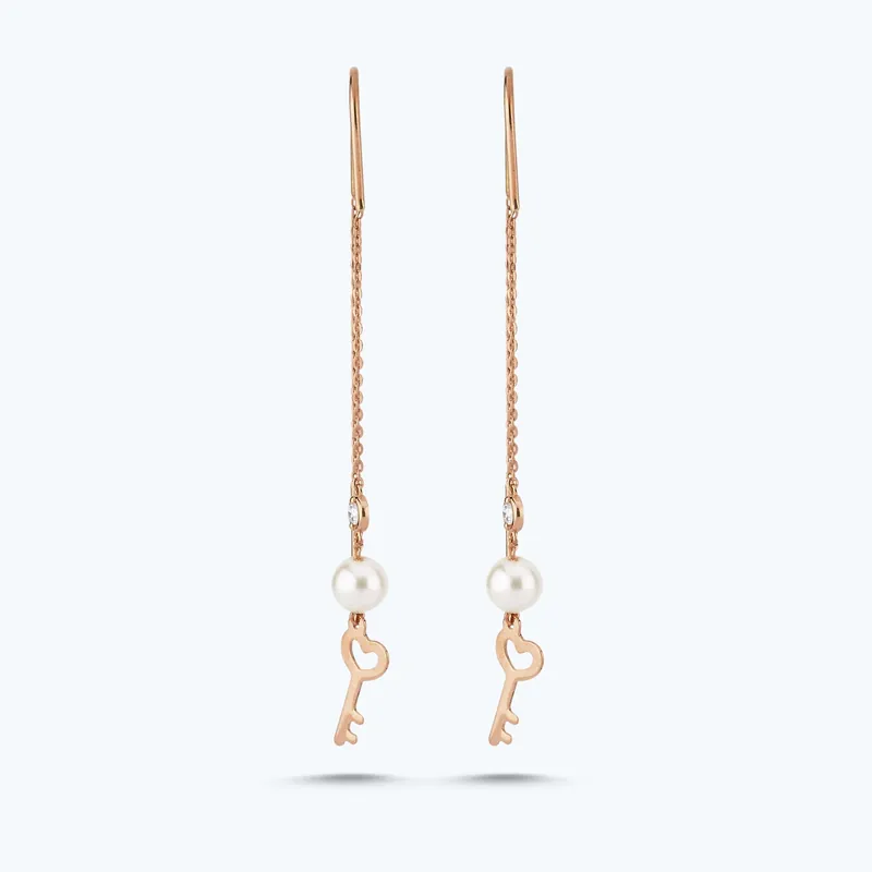 Boucles d'Oreilles Diamant Perle Nouvelle Collection