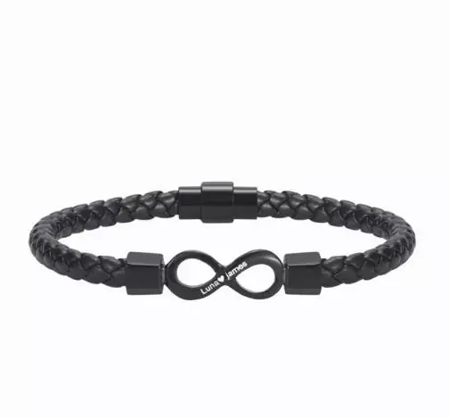 Bracelet Personnalisé Infini 2 Prénoms Personnalisés Bracelet Personnalisé|Jessemade Must-Have