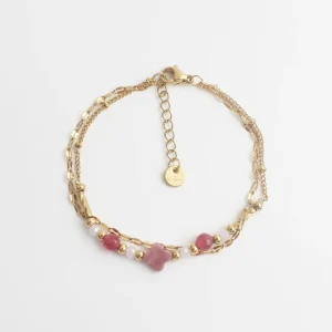 Madeleine - Bracelet - Pierre naturelle - Acier inoxydable Commander Maintenant