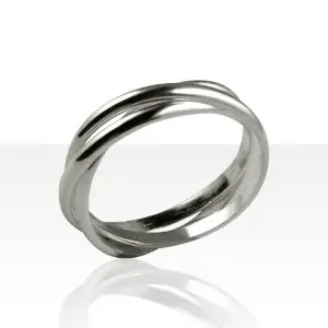 Prix Bas BIJOUX ARGENT | Alliance 3 anneaux 2mm | MADILAR |