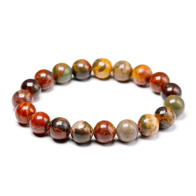 Bracelet pour homme ou femme - pierre naturelle 8 mm - Jaspe Picasso Promotion Saisonnière
