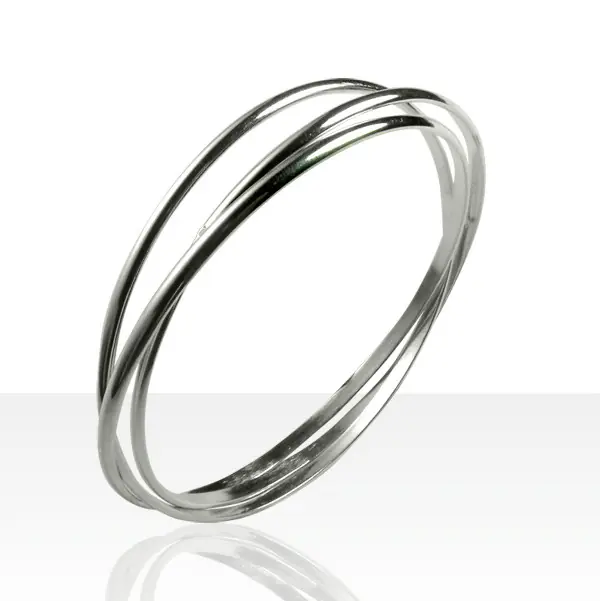 Bracelet 3 Anneaux Argent massif 3-063 | BIJOUX ARGENT MADILAR Prix Cassé