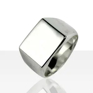 Réduction Chevalière Argent CARREE MM | BIJOUX ARGENT | MADILAR