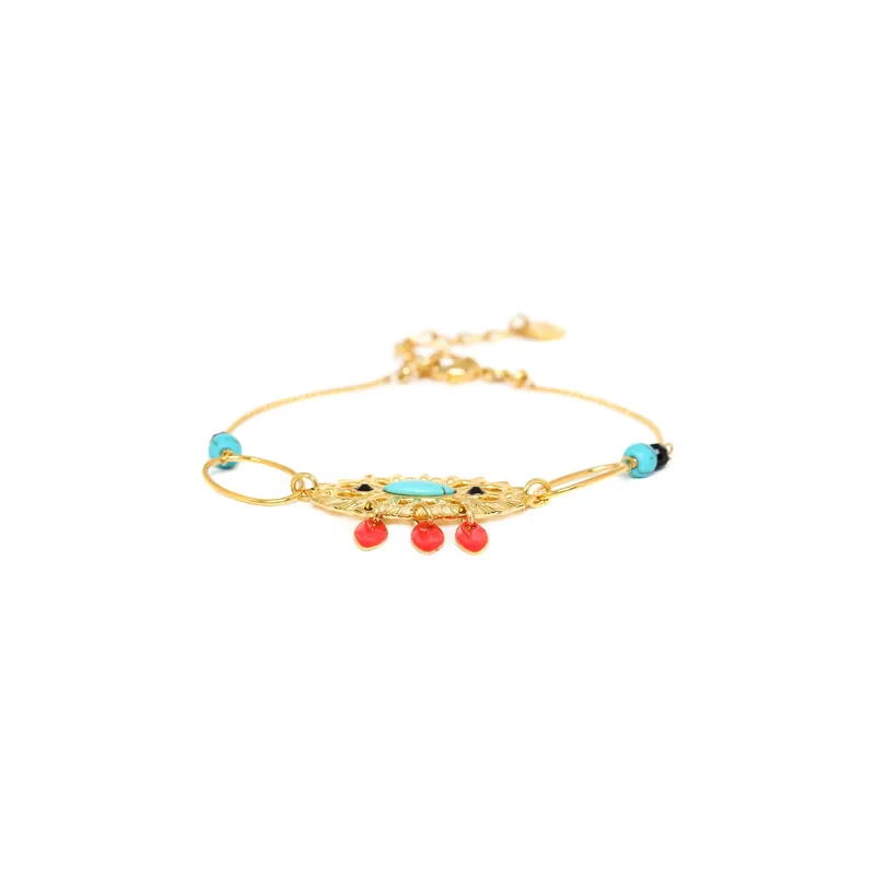 Affaire À Saisir Bracelet médaillon oval & 3 pampilles - Lolita