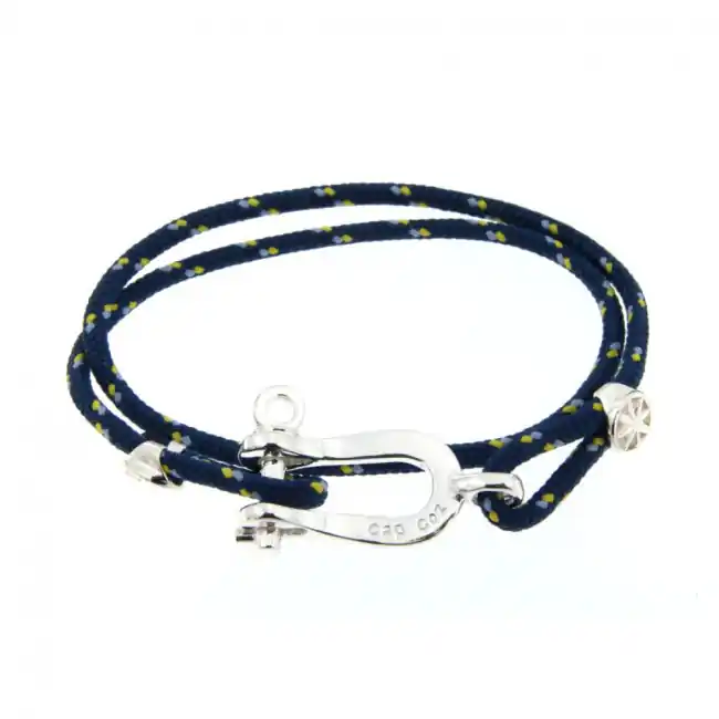 Prix Réduit Bracelet Manille CAP COZ Argent massif | FABRIQUE EN FRANCE | BIJOUX MER