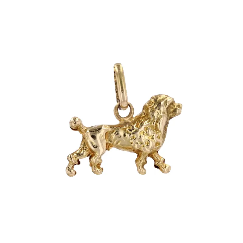 Populaire Pendentif caniche or