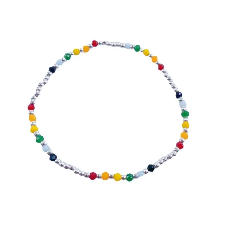 Bracelet de Cheville en Résine Multicolore bracelet personnalisé Cadeau pour femme et enfant|Jessemade Promotion