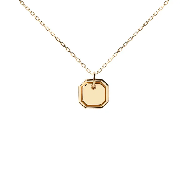 Top Vente PDPAOLA Collier - Octet Gold - en argent plaqué or - CO01-435-U