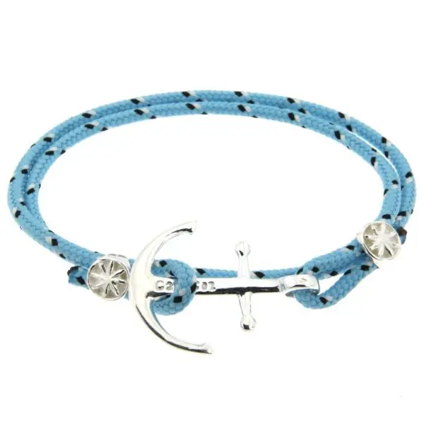 Bracelet Ancre CAP COZ Argent massif | FABRIQUE EN FRANCE | BIJOUX MER Garantie Incluse