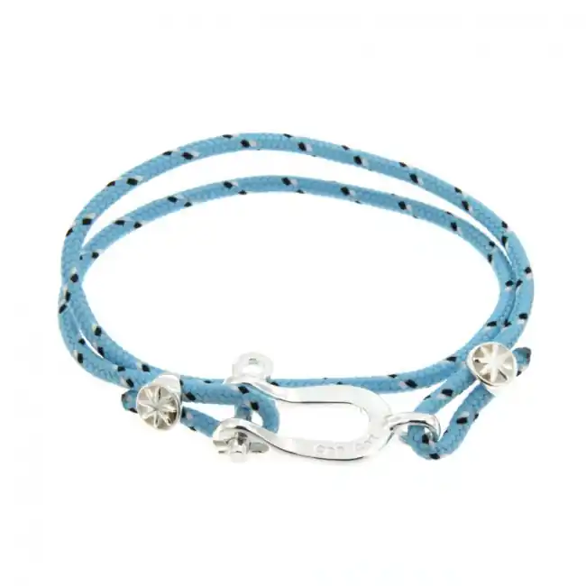 Bracelet Manille CAP COZ Argent massif | FABRIQUE EN FRANCE | BIJOUX MER Bon Plan
