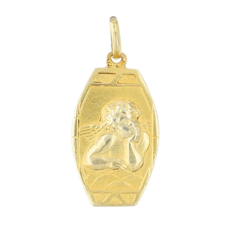 Vente Flash Médaille angelot or jaune art déco