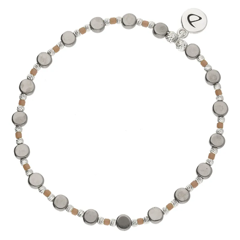 Prix Réduit BRACELET ELASTIQUE HÉMATITE MIYUKI CHOCO