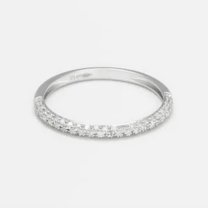 Usine Directe Bague "Mon Alliance" D0,23/67 Or Blanc 375/1000