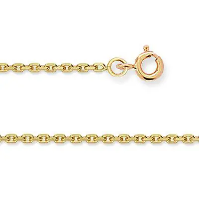 Chaine FORCAT Or 375°°° Diamantée 1,6MM - 50cm | CHAINE OR PETIT PRIX | BIJOUX HOMME OR Top Vente