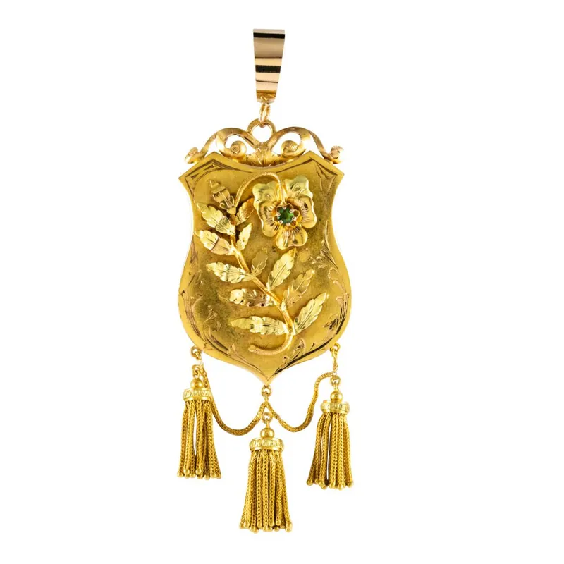 Affaire À Saisir Médaillon ancien écu et décors floraux