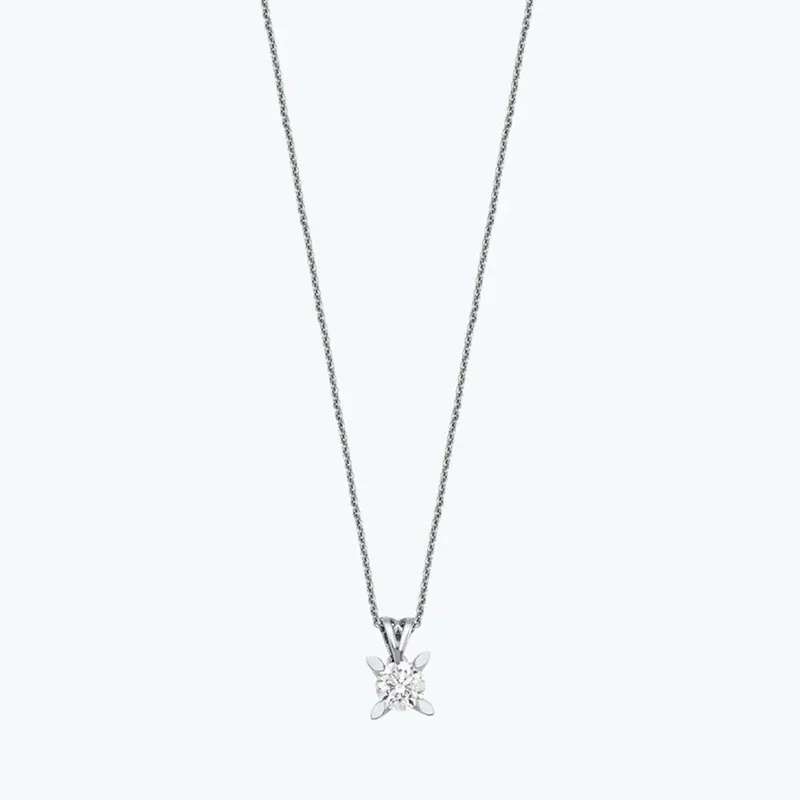 Collier Diamant Solitaire Populaire