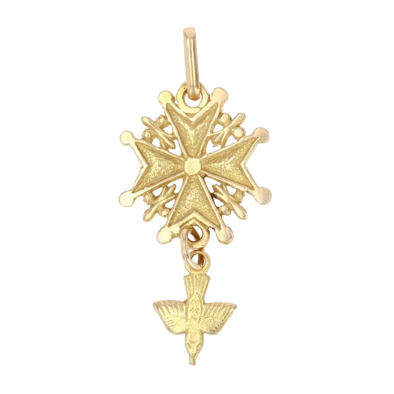 Solde Pendentif Saint-Esprit or jaune