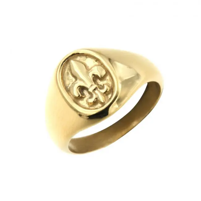 Quantité Limitée CHEVALIERE Plaqué Or FLEUR DE LYS PM | BIJOUX VENDEENS | REGIONAUX | MADILAR