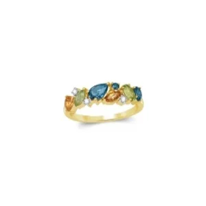 Acheter Direct Bague "Nikki" D0,05/3 C0,31/2 P0,44/2 LBT 0,62/3 Or Jaune 375/1000