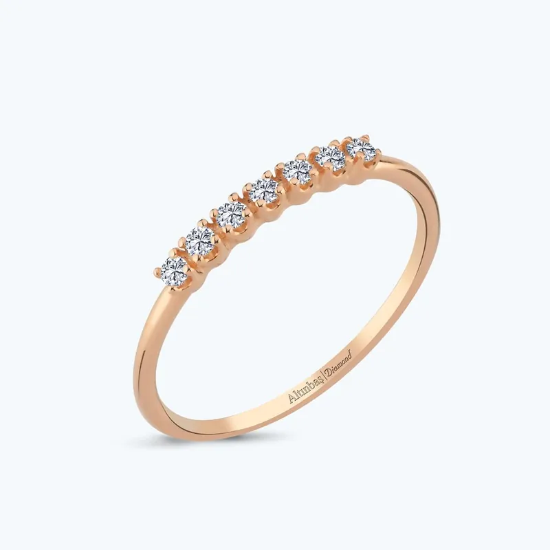 Satisfait Ou Remboursé Bague Sept Pierres en Diamant